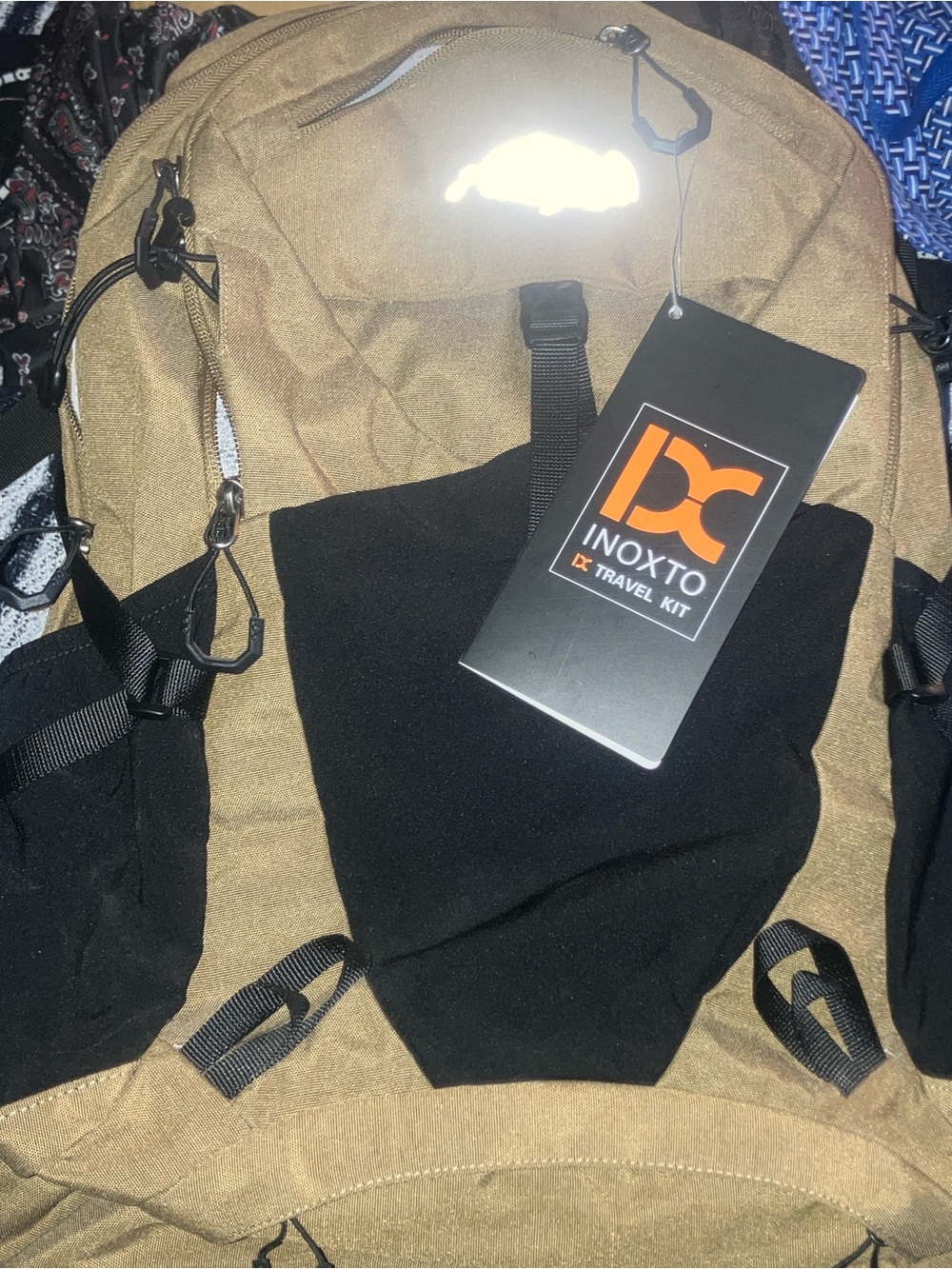 Inoxto travel hiking back pack , nWT , built in travel frame , lightweight
